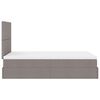 vidaXL Ottoman s&auml;ngram med madrass taupe 120x200 cm tyg