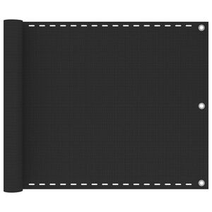 vidaXL Balkongsk&auml;rm HDPE 75x500 cm antracit