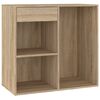 vidaXL Sminksk&aring;p sonoma-ek 80x40x75 cm konstruerat tr&auml;