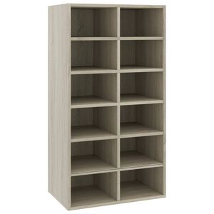 vidaXL Skohylla sonoma-ek 54x34x100,5 cm konstruerat tr&auml;