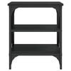 vidaXL Sidobord 2 st svart 40x42x50 cm konstruerat trä