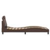 vidaXL Bed Frame "Viana" with LED without Mattress Brown 90x200 cm
