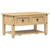 vidaXL Soffbord med l&aring;dor Corona 85x50x45 cm massivt tr&auml;