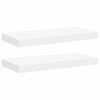 vidaXL Sv&auml;vande v&auml;gghyllor 2 st vit 50x23,5x3,8 cm MDF