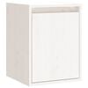 vidaXL V&auml;ggsk&aring;p vit 30x30x40 cm massiv furu