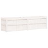 vidaXL Odlingsl&aring;da 180x50x50 cm vit massiv furu