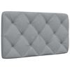vidaXL Headboard Cushion Light Grey 90 cm Fabric