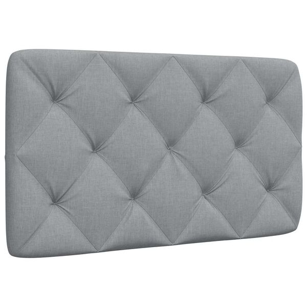 vidaXL Headboard Cushion Light Grey 90 cm Fabric