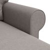 vidaXL Soffa 180cm Taupe Metall