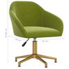 vidaXL Snurrbar kontorsstol ljusgr&ouml;n sammet