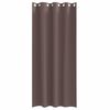 vidaXL M&ouml;rkl&auml;ggningsgardiner med Ringar 2 pcs M&ouml;rkbrun 245 x 140 cm