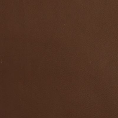 vidaXL Vilstol med fotstöd glansig brun konstläder