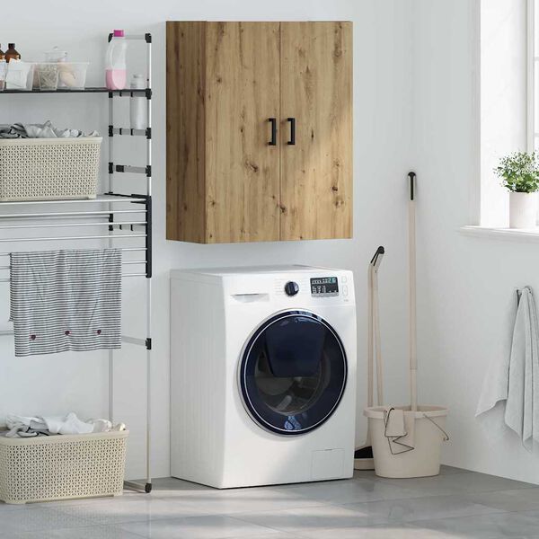 vidaXL V&auml;ggsk&aring;p Artisan Ek 69,5 x 34 x 90 cm Konstruerat tr&auml;