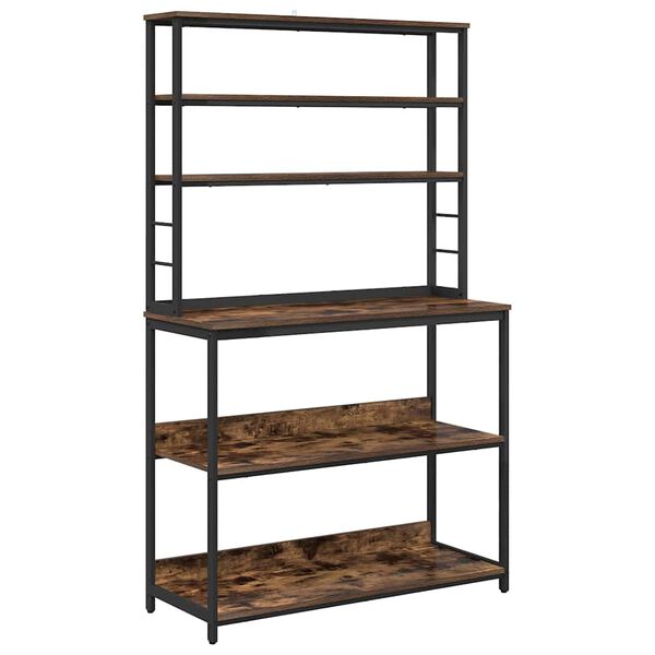 vidaXL K&ouml;ks hylla R&ouml;kt ek 100 x 40 x 168 cm Konstruerat tr&auml;