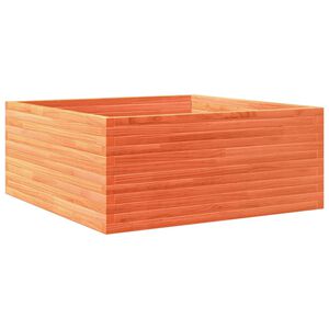 vidaXL Odlingsl&aring;da vaxbrun 110x110x46 cm massiv furu