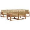 vidaXL Utomhussoffset 8 st Naturlig och Beige