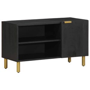 vidaXL Tv-b&auml;nk svart 80x33x46 cm konstruerat tr&auml;