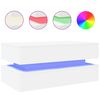 vidaXL Soffbord med LED vit 90x50x40 cm