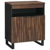 vidaXL Sideboard med l&aring;da Brun 60 x 33 x 75 cm massivt mangotr&auml;