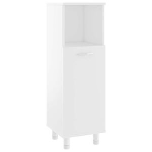 vidaXL Badrumssk&aring;p vit 30x30x95 cm konstruerat tr&auml;