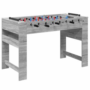 vidaXL Foosballbord Gr&aring; Sonoma 125 x 60,5 x 80 cm Konstruerat tr&auml;