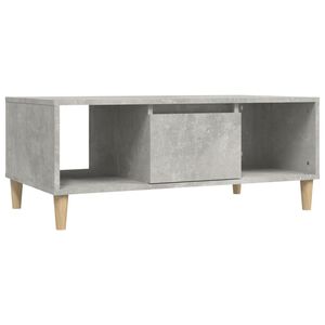 vidaXL Soffbord betonggr&aring; 90x50x36,5 cm konstruerat tr&auml;
