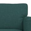 vidaXL Soffa 2 pcs M&ouml;rkgr&ouml;n 162 x 80 x 85 cm tyg