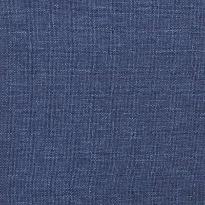vidaXL Sänggavel med kanter blå 147x23x78/88 cm tyg