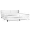 vidaXL Rams&auml;ng med madrass vit 200x200 cm konstl&auml;der