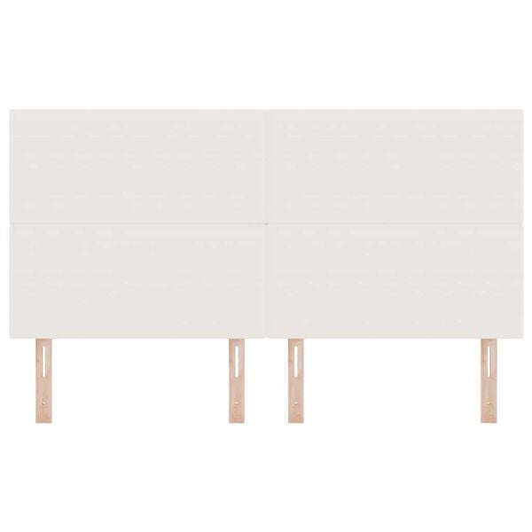 vidaXL Huvudgavel med huvudgavel Kr&auml;m 180 cm Ribbv&auml;v