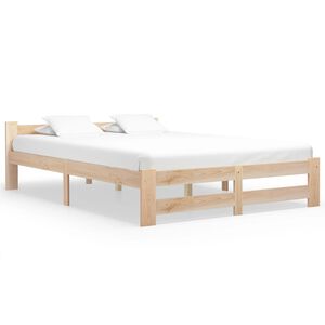 vidaXL S&auml;ngram utan madrass massiv furu 120x200 cm