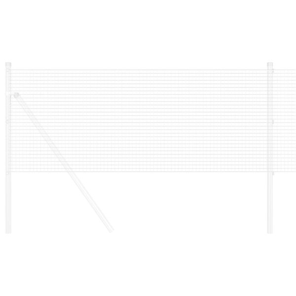 vidaXL Svetsat tr&aring;dst&auml;ngsel Silver 0.8 x 50 m