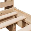 vidaXL S&auml;ng med bokhylla utan madrass 90x200cm massiv furu