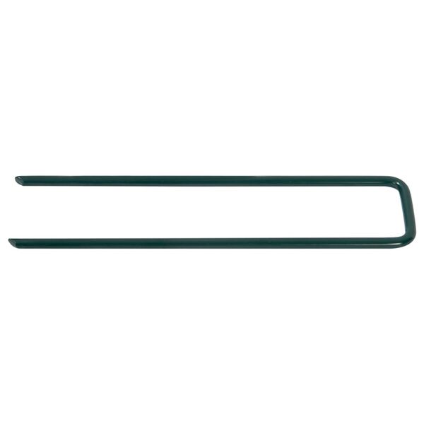 vidaXL Spikar f&ouml;r konstgr&auml;s 20 st U-formad j&auml;rn