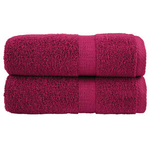 vidaXL Premium Tv&auml;tthanddukar SOLUND 2 st Bordeaux 30x30cm 600gsm