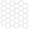 vidaXL Hexagonplatta 50 pcs Vit gr&aring; 30 x 30 cm Polyuretan och PET