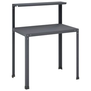 vidaXL Planteringsbord 100 x 50 x 104 cm Pulverlackerat st&aring;l Antracit