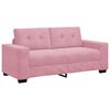 vidaXL Tv&aring;sitssoffa rosa 180x77x82 cm sammet