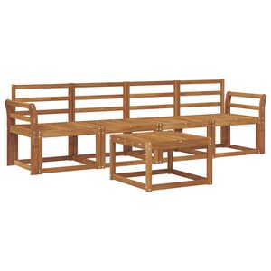 vidaXL Utomhussoffset 5 pcs Naturf&auml;rg