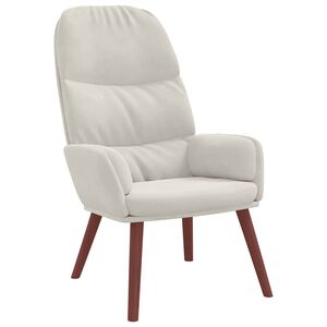 vidaXL Vilstol gr&auml;ddvit sammet