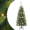 vidaXL Konstgjord julgran med 150 LED-lampor Gr&ouml;n 120 cm PE och PVC