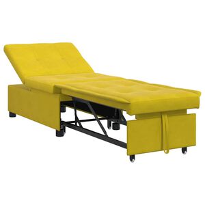 vidaXL Soffs&auml;ng Gul 194 x 67 x 82 cm Sammet