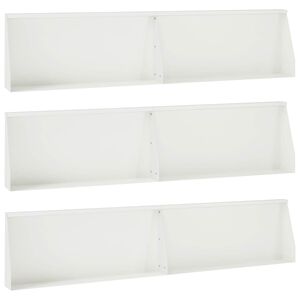 vidaXL St&ouml;dv&auml;gg 6 st 100 x 12 x 30 cm St&aring;l Vit