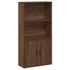 vidaXL Bokhylla brun ek 60x24x120 cm konstruerat tr&auml;