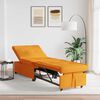 vidaXL Pull Out Sofa Bed M&ouml;rkgul 194 x 50 x 82 cm tyg
