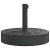 vidaXL Parasollfot f&ouml;r &Oslash;38 / 48 mm stolpar 25 kg rund