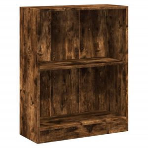 vidaXL Bokhylla r&ouml;kf&auml;rgad ek 60x24x76 cm konstruerat tr&auml;