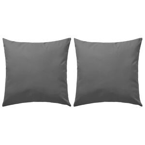 vidaXL Prydnadskuddar f&ouml;r tr&auml;dg&aring;rden 2 st 45x45 cm gr&aring;