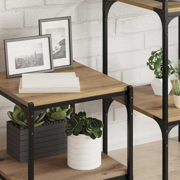 vidaXL Bokhylla Br&auml;da 4 pcs Brun 40 x 40 x 1,5 cm Konstruerat tr&auml;