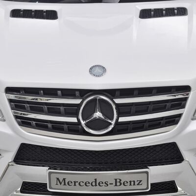 Elbil för barn Mercedes Benz ML350 med fjärrkontroll vit 6 V